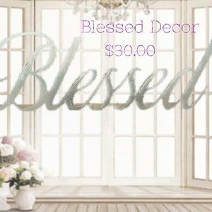 Plasma cut Blessed Decor